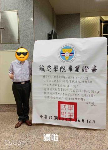 董董 - 畢業典禮拍照牆