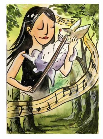 鄭柔兒 - 壓克力水彩插畫