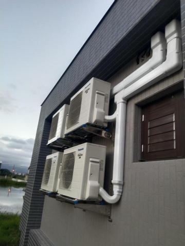 阿鴻冷氣電器工程行 - 員山民宿室外機安裝