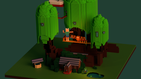 陳tt - 探險活寶的3D建模渲染(超可愛 我很滿意)