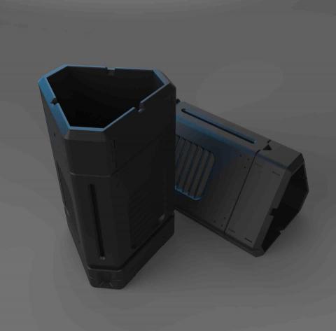 赤井作 - 科幻風原創設計｜3D建模｜渲染動畫｜龍舌蘭盆栽