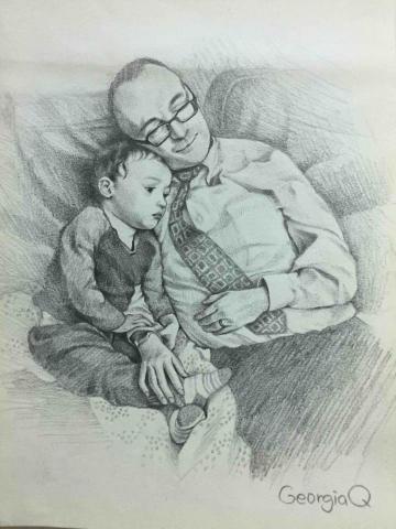 YQ - 素描(鉛筆)-人物寫真