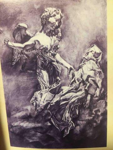 YQ - 素描(炭筆)-寫實雕像