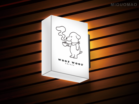 米果貓插畫設計工作室 - LOGO商標設計_WOOF  WOOF COFFEE 米果貓插畫設計工作室 - LOGO商標設計_WOOF  WOOF COFFEE