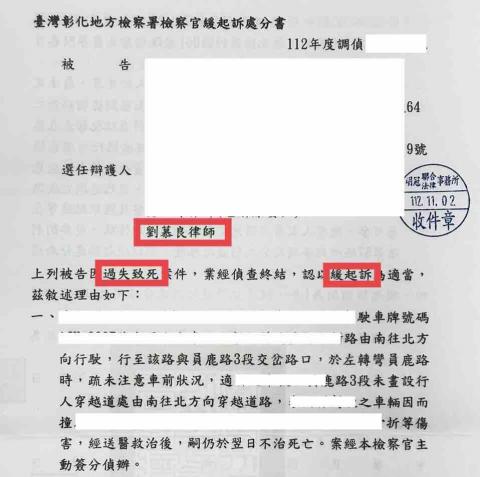 劉慕良律師 - 車禍過失致死,獲得緩起訴成功! 劉慕良律師 - 車禍過失致死,獲得緩起訴成功!