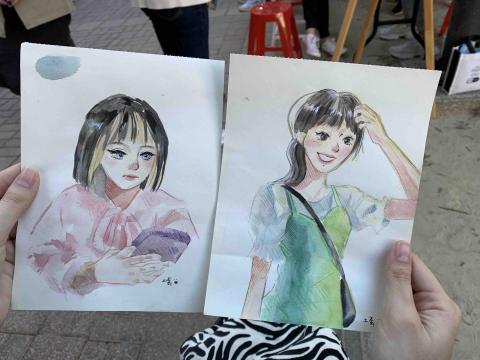 黃士芬 - 校慶擺攤 人像速寫 黃士芬 - 校慶擺攤 人像速寫