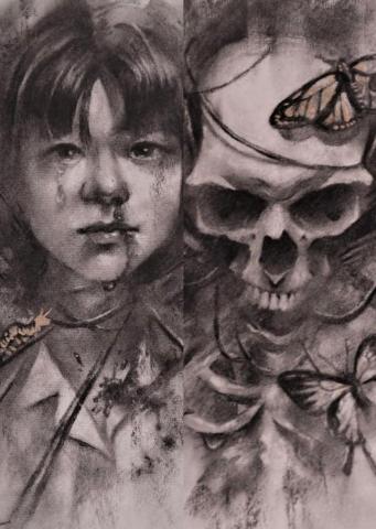 楊定樸 - 炭筆素描