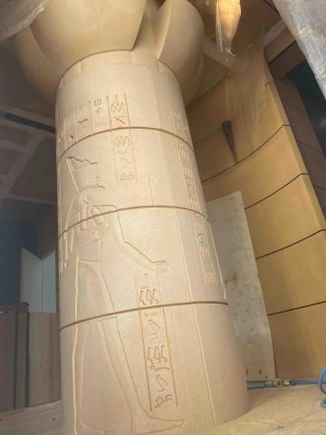 永平塗裝設計 - 鳳翔國中附近的診所 保麗龍雕刻打底上礫石 埃及風 永平塗裝設計 - 鳳翔國中附近的診所 保麗龍雕刻打底上礫石 埃及風