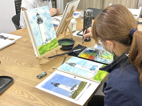 林峻賢 - 學員跟畫