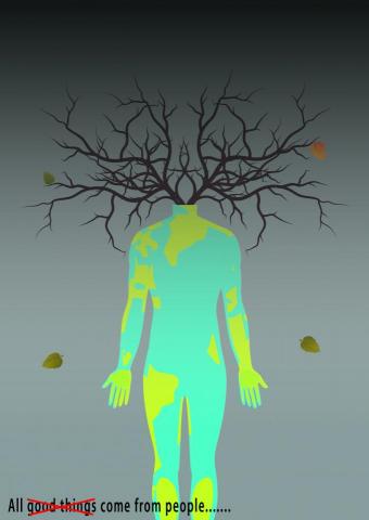 楊策翔 - 作品集-地球暖化海報