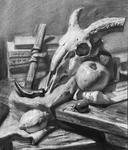 林峻賢 - 炭筆靜物