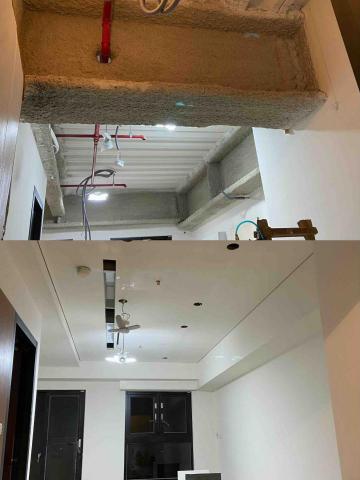 緯盛油漆（林先生） - 地點：中和
施做內容：天花板平釘抓ab膠、批土油漆
               牆面撿補粉刷