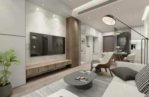 H.W studio | Beautiful Times./ - 室內建模+空間配置+模擬渲染