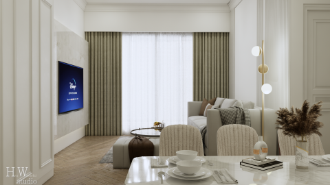 H.W studio | Beautiful Times./ - 室內建模+空間配置+模擬渲染