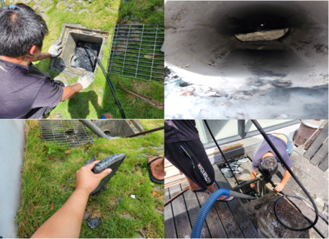 上佑妮事業有限公司 - 清洗水溝管路內的沉積物