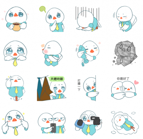 木棉草工作室 - LINE 手繪 Q 版貼圖