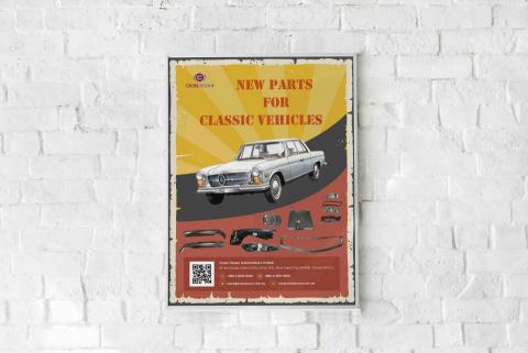 Noelle Chen - 復古汽車海報設計 Noelle Chen - 復古汽車海報設計