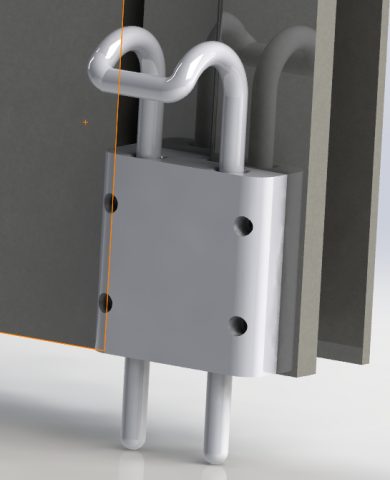 普馨國際實業社 - 鐵門門下卡榫設計