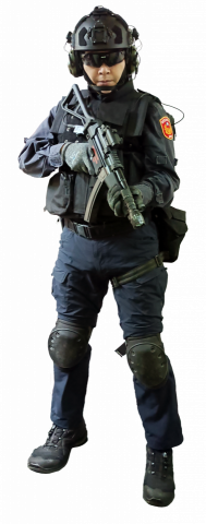 王呈功｜演藝事業 - 特勤警察全裝