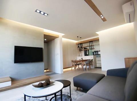 大樹空間室內設計|大台北推薦住家設計|小豪宅設計 - < Tracelessness >
一種色調
一種簡約
一種對生活態度與輕鬆節奏的認可
The recognition consists of tinges, simpleness, life attitude, and relaxed rhythm.