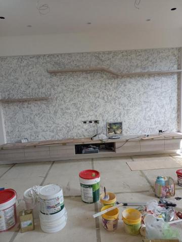 佶旺油漆工程 - 客指定電視牆