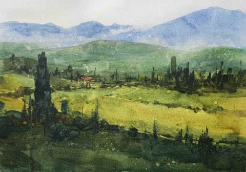 Han studio  邱柏翰 - 托斯尼卡很適合這類型塊面刷痕題材