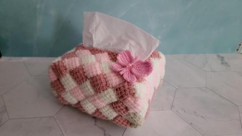 黃永婕 - 阿富汗針法菱形面紙盒