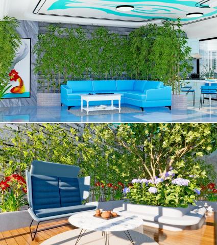 盧博設計工坊 - ✓結合藝術與生態的室內設計
&bull;研究發現，長期接觸綠色植物平均壽命可延長2.5年。 
&bull;研究發現，當一個人觀看美麗的藝術品時，會觸發多巴胺到大腦中。
&bull;將生態與藝術融入室內設計以益助身心。