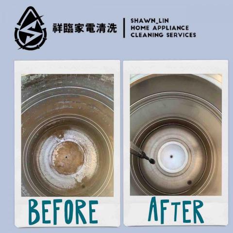 龍永祥 - 水塔清洗前後對比圖