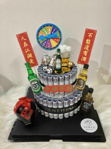 哆萌禮品屋 - 雙層鈔票蛋糕
鈔票52張 面額可自由搭配