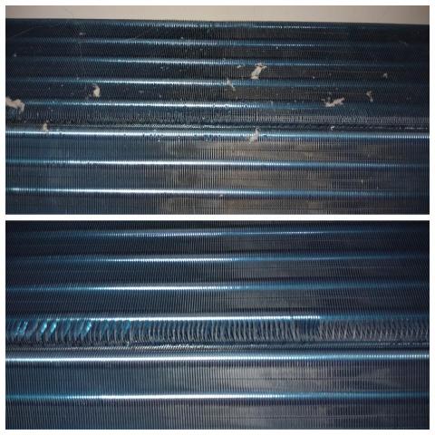 洗樂洗淨 --- 楊志祥 - 冷氣冷排鰭片洗淨 前/後 比較 洗樂洗淨 --- 楊志祥 - 冷氣冷排鰭片洗淨 前/後 比較