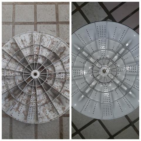 洗樂洗淨 --- 楊志祥 - 洗衣機波輪盤洗淨 前/後 比較 洗樂洗淨 --- 楊志祥 - 洗衣機波輪盤洗淨 前/後 比較