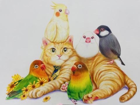 蔣孟潔 - 客製化寵物似顏繪