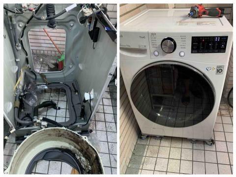 職手清潔工作室-洗衣機-冷氣清潔 - LG滾筒洗衣機