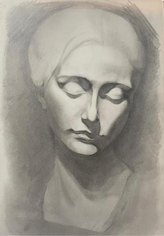 左筠芊 - -素描-
石膏鉛筆素描繪畫