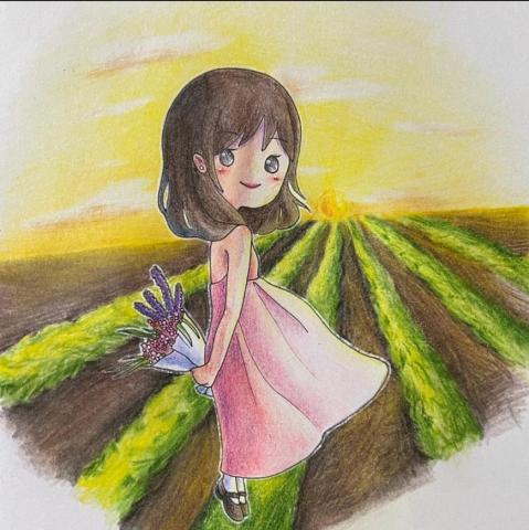 左筠芊 - -原創插畫-
色鉛筆繪畫