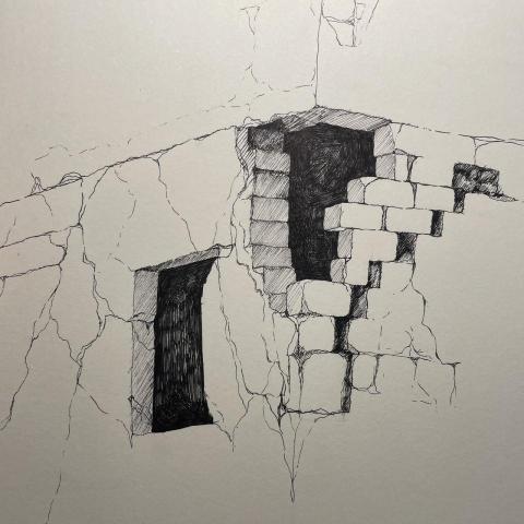 左筠芊 - -寫實繪畫-
景物線條描繪