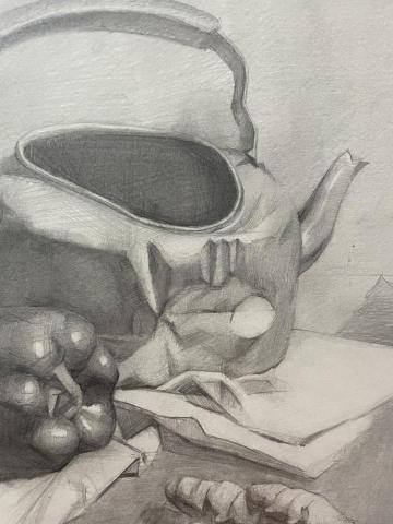 左筠芊 - -素描-
靜物鉛筆素描繪畫