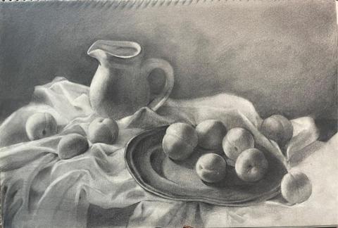 左筠芊 - -素描-
靜物鉛筆素描繪畫