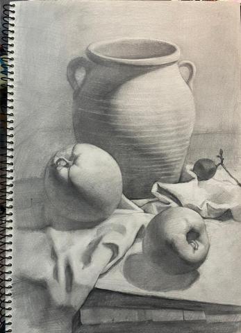 左筠芊 - -素描-
靜物鉛筆素描繪畫