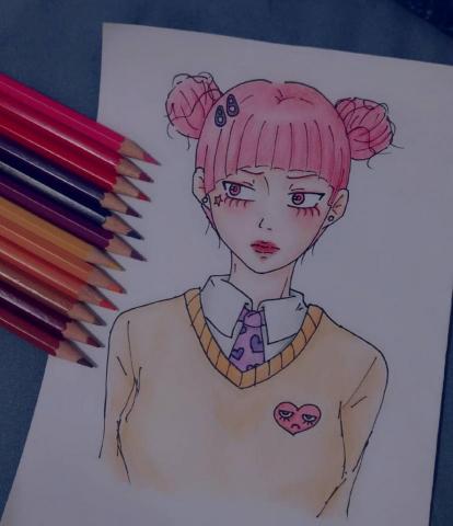 謝瞳 - 色鉛筆插畫