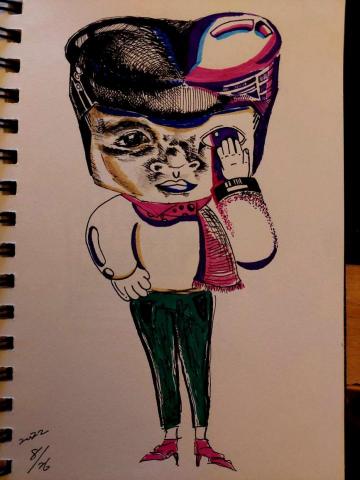 阿諺 - 幫設計系朋友設計的插畫人物