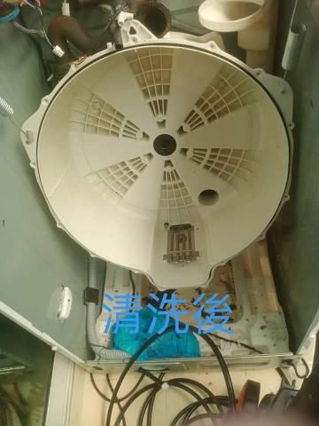 洗潔舒工坊 - 滾筒洗衣機清洗後