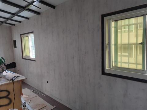 㵆明室內裝潢 - 鐵皮屋木紋板