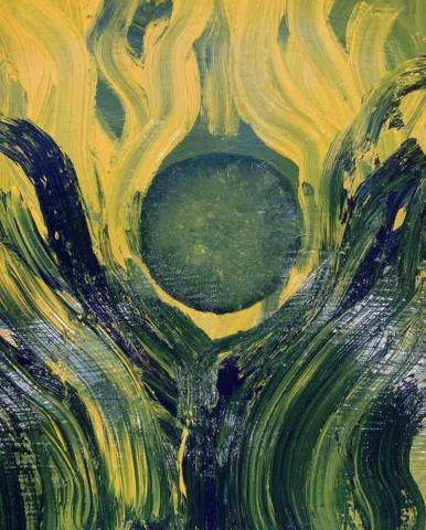 鼠兔 -  油畫類寫意畫