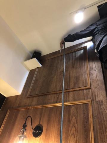 皓泰環保服務有限公司 - 咖啡廳壁面裝潢白蟻防治灌藥