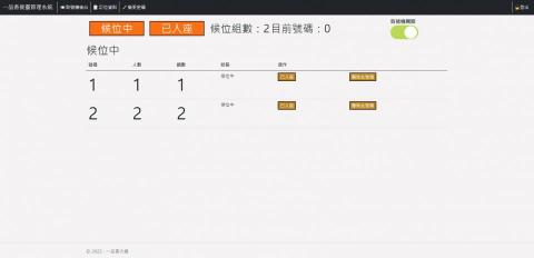David - 與餐飲業者配合，依照客戶的需求開發取號機系統，並設有管理後台，方便客戶進行管理。系統沒有限制只能用於一個分店若公司有多個分店，亦可使用