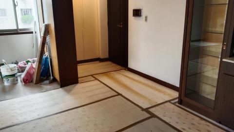 香草熊工坊 - 油漆施工現場保護1