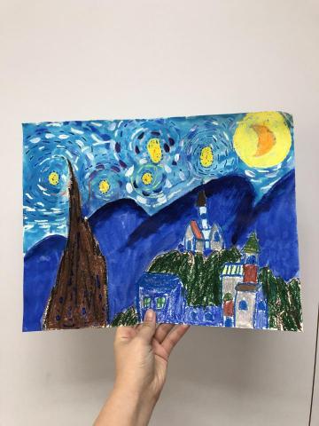 梁詩珮 - 學生作品/5歲/粉彩/水彩