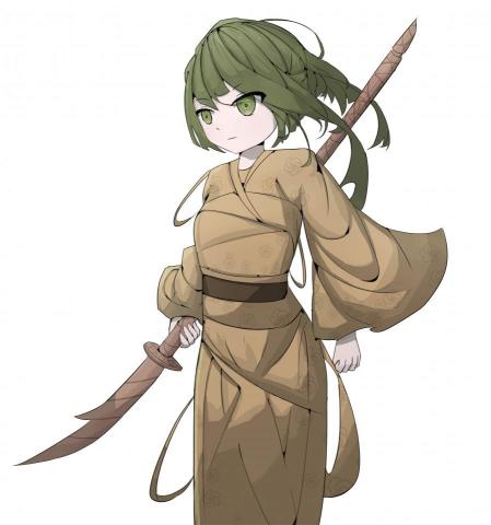 似雪綠葉 - 繪畫插圖